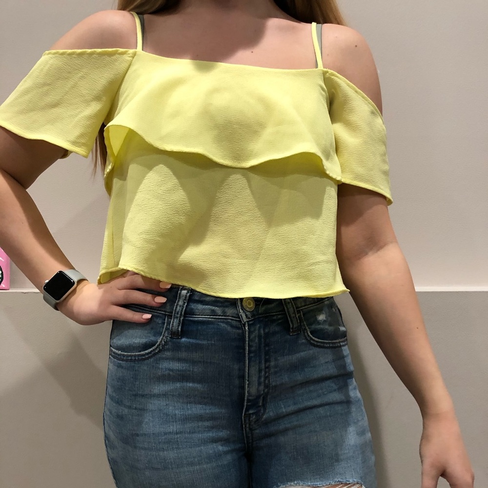 H&M yellow tank size 4